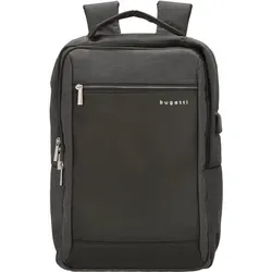 Bugatti Rucksack Sera Backpack - Grau mit RFID-Schutz - Laptop-Rucksack mit integriertem RFID-Schutz und USB-Anschluss, ideal für Business und Freizeit. Perfekte Organisation mit zahlreichen Fächern und gepolstertem Laptopfach.