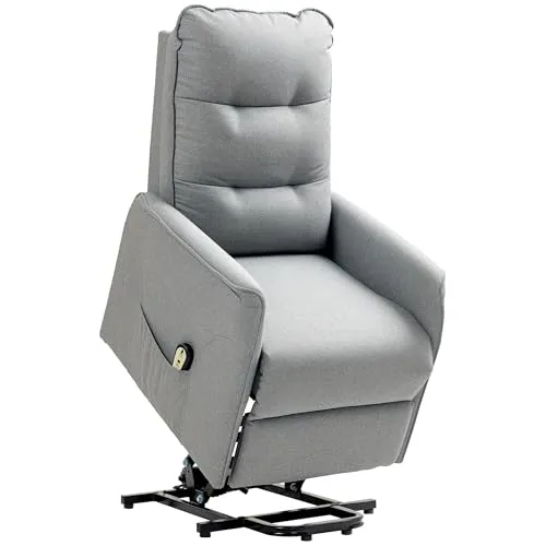 HOMCOM Fernsehsessel mit Aufstehhilfe Elektrisch - Relaxsessel mit Liegefunktion, bietet sanfte Aufstehhilfe und hohen Komfort bis 150kg, ideal für Ihr Wohnzimmer.