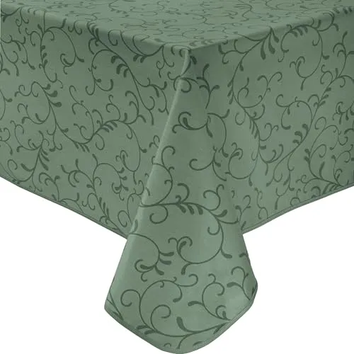 Erwin Müller Tischdecke Essen abwaschbar Salbei Größe 130x200 cm