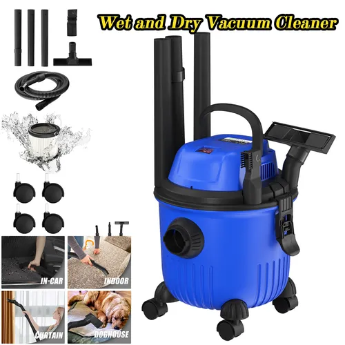 VONROC Nass und Trockensauger 1000W - Nass- & Trockensauger mit 12L Tank und Blasfunktion, ideal für vielseitige Reinigungsarbeiten in Garage und Garten.