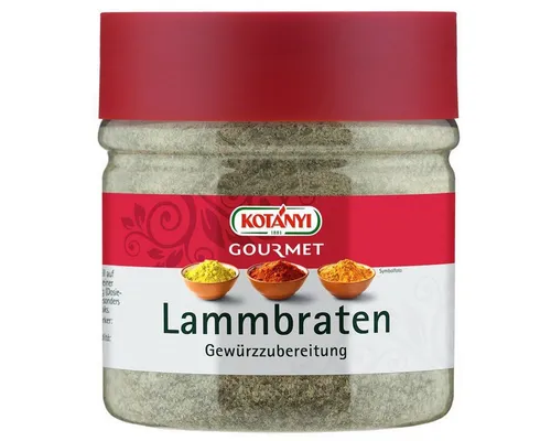 Produktbild KOTANYI Gewürz, Kotanyi Lammbraten Gewürzzubereitung Pfeffer Knoblauch Minze 283g