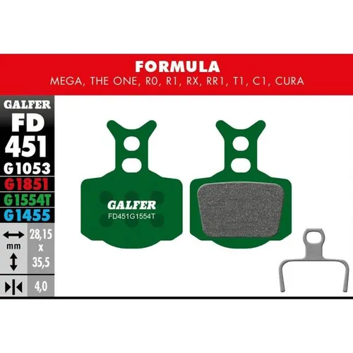 GALFER Bremsbeläge Disc Pro für Formula FO-002