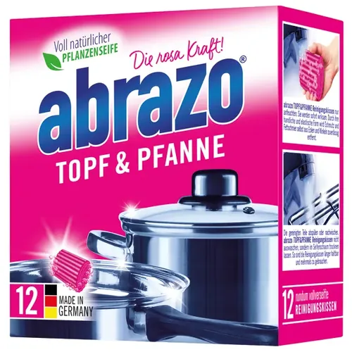 abrazo Topf & Pfanne Reinigungskissen 1 Packung = 12 Stück von abrazo