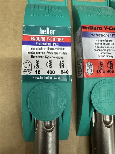 Heller Enduro Y-Cutter SDS Max Hammerbohrer 18 x 540 mm - Bohrer für Beton mit 4 Schneiden, optimale Leistung und Langlebigkeit für professionelle Anwendungen.