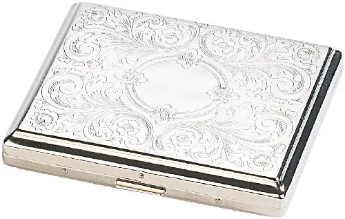 Rosenstein & Söhne Zigarettenetui aus Edelstahl für 16 Zigaretten