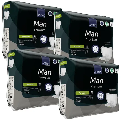ABENA Man Formula 1 - Inkontinenzeinlagen für Männer - 450ml - 4x15 Stück