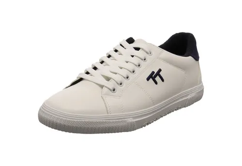 Tom Tailor Herren 7480040005 Sneaker, White, 44 EU - Herren-Sneaker mit sportlich modernem Design, ideal für jeden Anlass und bequem für den ganzen Tag.