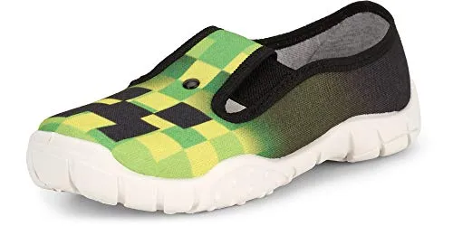 Ladeheid Kinder Hausschuhe LARW006 für Mädchen und Jungen - Bequeme und atmungsaktive Hausschuhe aus Baumwolle mit antibakteriellen Leder-Einlagen. Ideal für Schule, Kindergarten und Zuhause, mit stabiler Antirutschsohle für Sicherheit und Komfort.