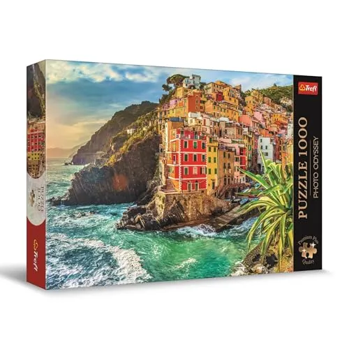 Trefl Premium Plus - Puzzle Photo Odyssey Stadt Riomaggiore, Italien - 1000 Teile, Einzigartige Fotoserie, Ideale Anpassung der Teile, für Erwachsene und Kinder ab dem 12. Lebensjahr
