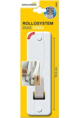 Schellenberg 53902 Gurtwickler-Abdeckplatte Duo Maxi, 185 mm, weiß