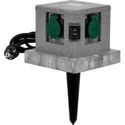 Grafner Gartensteckdose mit Dämmerungssensor