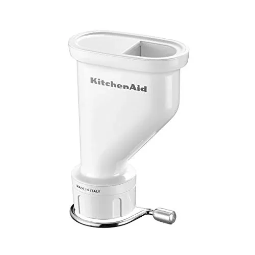 Kitchenaid Pastavorsatz 5KSMPEXTA - Weiß, 6 vielseitige Pastaeinsätze für frische Spaghetti, Fusilli & Makkaroni, ideal für Pasta-Liebhaber