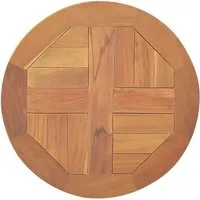 vidaXL Tischplatte Massivholz Teak Rund 40 cm - Zubehör für Möbel – langlebige Tischplatte aus hochwertigem Teakholz, ideal für rustikale Essbereiche und wetterbeständig für Gartenmöbel.