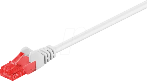 GOOBAY 95257 - Cat.6 Patchkabel, U/UTP, 0,25 m, weiß