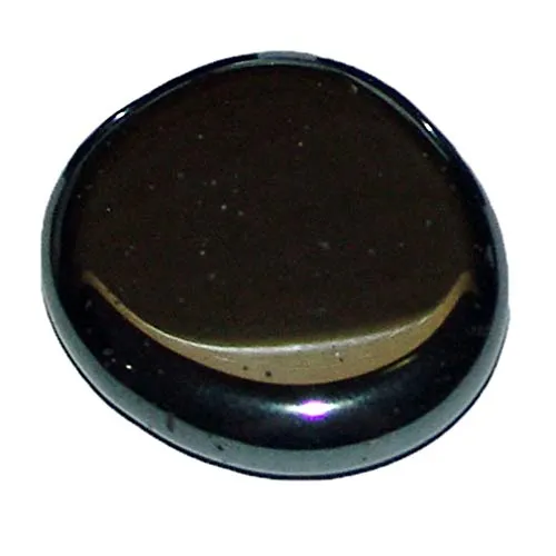 Stück Hämatit flacher Trommelstein Handschmeichler gute Steinqualität und Polierung (2437) 1