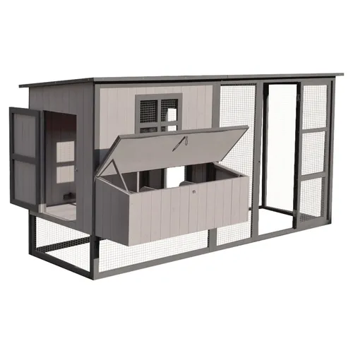 Flamingo Hühnerstall Calypso Cottage - Kleintierkäfige für glückliche Hühner, mit geräumigem Design und optimalem Schutz vor Raubtieren.