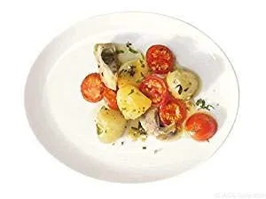 ASA 1985013 À Table Ovaler Teller 20 x 16 cm, Porzellan, weiß, 20 cm