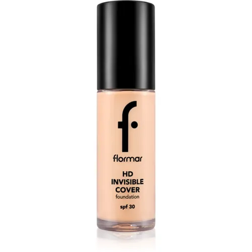 flormar HD Invisible Cover Foundation Leichtes Make-up mit aufhellender Wirkung SPF 30 Farbton 040 Light Ivory 30 ml