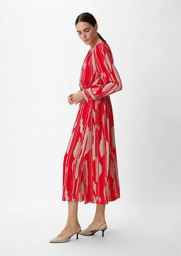 comma Maxikleid aus Viskose in Rot – Größe 34 in rot von comma,
