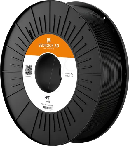 Produktbild BEDROCK 3D PET Filament 1,75 mm, schwarz, 4500 g