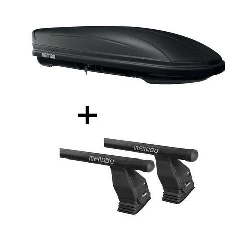 Dachbox MAA400L matt mit Dachträger Tema Stahl für Ford Focus C-Max