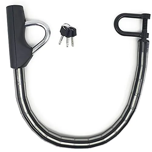 Bunker BA80N Hochwertige Lenkradkralle am Sitz verankert, Hochsicherer Anti-Bohr-Schloss, Stark Flexibel, Lenkradschloss Auto Lenkradsperre Wohnmobil Diebstahlsicherung Diebstahlschutz Wegfahrsperre