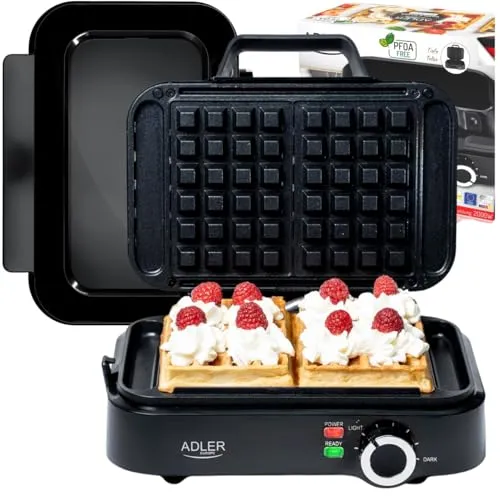 ADLER WAFFELEISEN AD3065 in schwarz von ADLER EUROPE