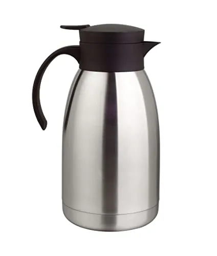 Spetebo Isolierkanne Edelstahl Einhandautomatik 2 Liter