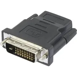 Renkforce RF-4212228 HDMI DVI Adapter - 1x HDMI-Buchse zu 1x DVI-Steck, schwarz und ideal für hochwertige Videoübertragungen