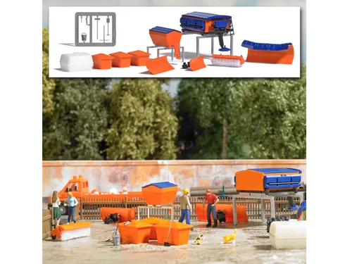 Busch 1839 Straßenmeisterei Ausgestaltungs Set viel Zubehör Bausatz H0 1:87 Neu