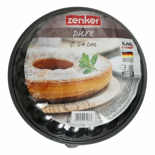 Zenker Pure Springform m. Flach- und Rohrboden Spring Form Backform Ø 24 cm