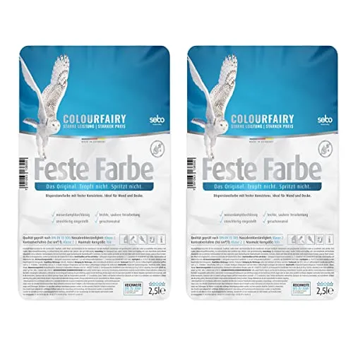 BAU DISCOUNT Colourfairy Feste Farbe weiss seidenmatt 5l (2 x 2,5l)