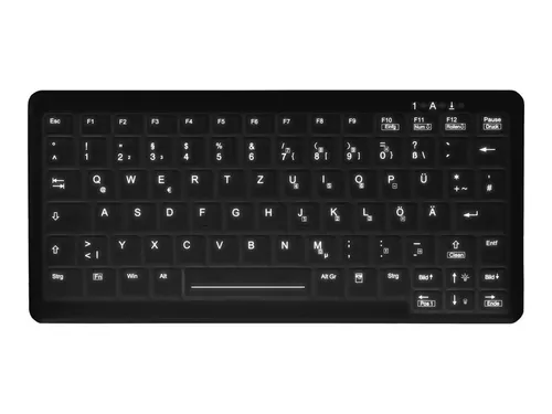 Cherry Active Key MedicalKey AK-C4110 - IP68 versiegelte Tastatur - Tastatur für medizinische Anwendungen mit IP68-Schutz, ideal für hygienische Umgebungen. Hohe Temperaturbeständigkeit und langlebige Bauweise.