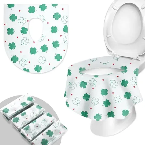 WUFANC 20 Stück Toilettenauflage Einweg Toilettenauflage Toilettensitzbezug