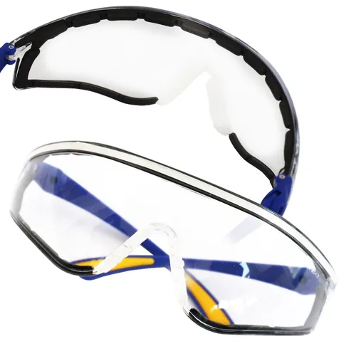 S&R Schutzbrillen-Set mit 2 Sicherheitsbrillen, 100% Polycarbonat, UV-Schutz, 