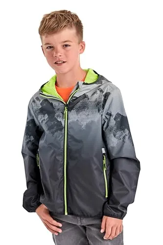 Killtec Jungen Lyse Bys Funktionsjacke - Wasserdichte Funktionsjacke mit 10.000 mm Wassersäule, kapuzierbar und packbar in eigener Tasche – ideal für aktive Kids und umweltfreundlich dank PFAS-freier Imprägnierung.
