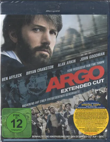 Argo -  Ben Affleck Bryan Cranston Alan Arkin John Goodman  - Blu-ray Neu