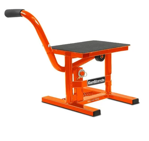 Constands Hubständer für Motocross/Supermoto/Enduro - orange - Praktischer Ständer für Offroad-Motorräder, max. Tragkraft 160 kg, ideal für Reparaturen und Wartung, sorgt für absolute Stabilität.