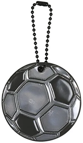 moses. Glimmis Reflektor Fußball | Beidseitig reflektierend | Grau