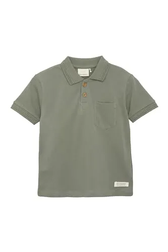 EN FANT ENPolo Kinder Jungen Poloshirt Shirt Polokragen Baumwollmischung elastisch Regular Fit, Farbe:Sea Spray (9212), Größe:104