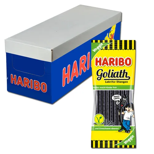 Haribo Goliath Lakritz-Stangen 125g 30 Beutel 6,82€/1kg