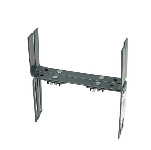 geli Thermo Plastic Halter in H - Form für Blumenkasten Balkonkastenhalter, Farbe:anthrazit