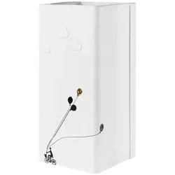 räder Vase Bildergeschichte Regenwolken in weiß von Räder