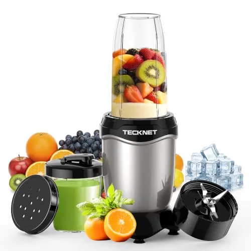 TECKNET 600W Mini Smoothie Maker – Tragbarer Mixer für Shake & Smoothie