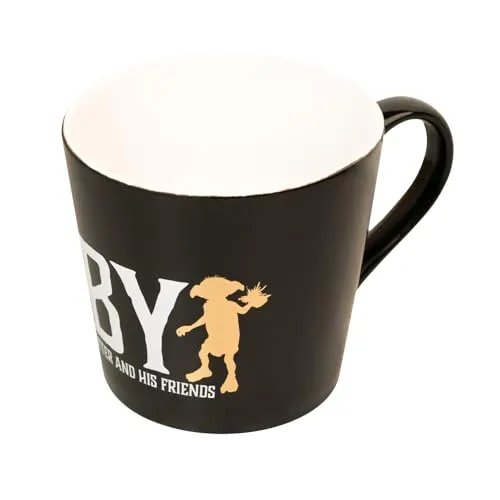 Grupo Erik Tasse Kaffeetasse Harry Potter Dobby Kaffeebecher - Teetasse Größe 9,5 x 10 cm - Fassungsvermögen 444 ml - Offizieller Harry Potter Fanartikel Geschenke