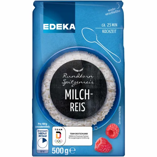 Edeka Rundkorn Milchreis Spitzenreis 500g Packung von EDEKA