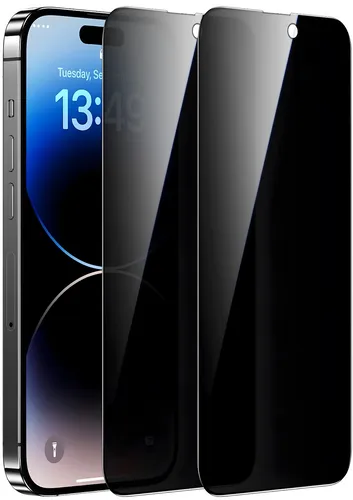 2x iPhone 15 Plus Sichtschutz Schutzfolie Display Glas Schutzglas 9H Panzerfolie