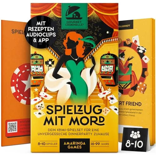 Gourmet Criminelle® Krimidinner für zuhause | 8 bis 10 Personen | Spannender Mordfall für Deine Dinnerparty