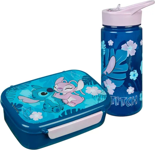 Scooli Lunchbox Lilo & Stich, (Set, 2-tlg), mit Trinkflasche