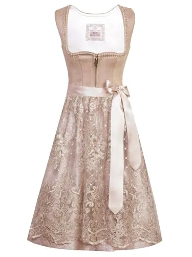 MarJo Damen Dirndl GABI taupe 46 von MarJo